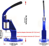 Leather Hand Press Machine kit for Setting Rivets, Eyelets and snap Buttons