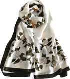 وشاح مصنوع للنساء، وشاح وشال انيق ناعم وخفيف الوزن بلون واحد من فينيزو لجميع المواسم