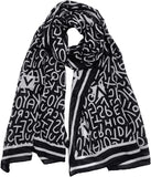 وشاح مصنوع للنساء، وشاح وشال انيق ناعم وخفيف الوزن بلون واحد من فينيزو لجميع المواسم