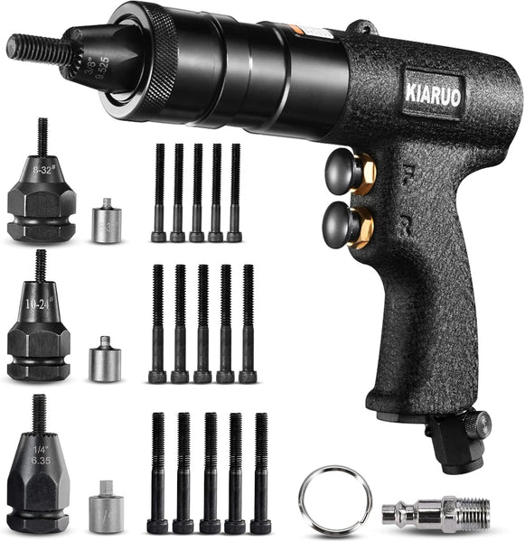 KIARUO Pneumatic Rivet Nut Gun M6 M8 M10 Metric with Self-locking Head ...