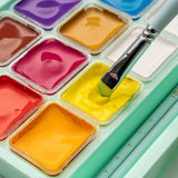 مجموعة ألوان غواش من 18 لونًا (30 مل/قطعة) من MIYA HIMI مجموعة ألوان فريدة من نوعها مع أكواب هلامية، ألوان غير سامة للفنانين والرسامين الهواة والأطفال، مثالية للرسم على القماش وللهدايا الجديدة