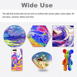 20 Colors DIY Painting Fluid Bear's Art Acrylic Paint, 60ml Each, Bulk Paint for Beginners and Kids on Rocks Crafts Canvas Wood Ceramic (20 Colors Acrylic Paints, no Bear)