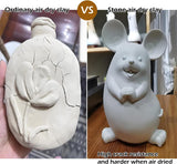 AOOKMIYA Stone Low Fire Pottery Clay (Cones 04-3) Art Modeling Clay for Wheel Throwing and Hand Building, Pottery Clay for Sculpting, Beginners, and Advanced (Low Fire -5LBS)