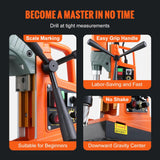 VEVOR Magnetic Drill, 1400W 2" Boring Diameter, 2922lbf/13000N Portable Electric Mag Drill Press with Variable Speed, 810 RPM Drilling Machine for Any Surface Home Improvement Industry Railway