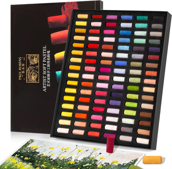 Paul Rubens Professional Soft Pastels, 40 Portrait Colors Chalk Pastels  Vibrant Smooth and High Adhesion for Painting, Drawing, Blending, Crafting