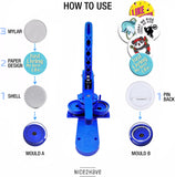 Button Maker Machine Multiple Sizes 25mm-32mm-58mm (500 Buttons,15 Bottle Openers,15 Fridge Magnets,15 Keyring Buttons, 500+ Free Designs,3 Circle Cutters) - Pin Maker Machine
