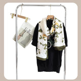 وشاح مصنوع للنساء، وشاح وشال انيق ناعم وخفيف الوزن بلون واحد من فينيزو لجميع المواسم