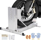 CXRCY Motorcycle Wheel Chock Stand,Anti-Rust Stainless Steel Motorcycle/Trailer Stop,3300LBS Load Capacity