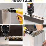HIFESON Pneumatic Rivet Nut Gun with 1/4 & 5/16 & 3/8 Self-Locking Head Gun,Quick-Change Mandrels,Industrial Grade Adjustable Speed Air Rivnut Gun