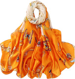 وشاح حريمي حريري الملمس وعصري وطويل وخفيف الوزن من واي إم إكس إتش إتش بي، شال للوقاية من الشمس