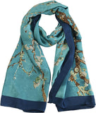 وشاح مصنوع للنساء، وشاح وشال انيق ناعم وخفيف الوزن بلون واحد من فينيزو لجميع المواسم