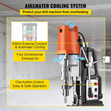 Mophorn Magnetic Drill 1680W Magnetic Drill Press with 2" Boring Diameter Annular Cutter Machine 2900 LBS 11pcs HSS Annular Cutter Bits