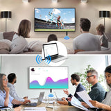جهاز ارسال واستقبال HDMI لاسلكي من نالاكال، محول اتش دي ام اي محمول عالي الدقة، التوصيل والتشغيل، يدعم 2.4/5GHz لبث الفيديو والصوت من اللابتوب والكمبيوتر الى جهاز العرض، اسود