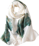 وشاح ساتان عصري وطويل وخفيف الوزن بتصميم رائج مصنوع من حرير ملبيري 100% للنساء من نيويرير