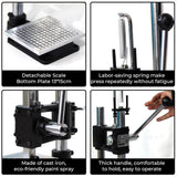 Goyappin Leather Press Machine Leather Hole Punch Tool for DIY Leather Craft Punching Holes Cutting, Forming Pressing, Install Rivets and Snap Buttons, Belt Hole Puncher for Leather