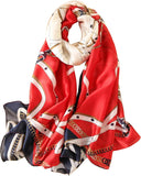 وشاح حريري من واي ام اكس اتش اتش بي، مصنوع من حرير التوت، وشاح شال لف طويل خفيف الوزن …