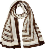 وشاح مصنوع للنساء، وشاح وشال انيق ناعم وخفيف الوزن بلون واحد من فينيزو لجميع المواسم