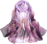 كاستويف اوشحة للنساء خفيفة الوزن مطبوعة بنمط زهور وشاح شال عصري اوشحة واقية من الشمس