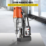 Mophorn Magnetic Drill 1680W Magnetic Drill Press with 2" Boring Diameter Annular Cutter Machine 2900 LBS 11pcs HSS Annular Cutter Bits