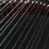 Professional Black Rosewood Guzheng (163cm) - Handcrafted with Yellow Sandalwood Inlay Carvings, Suitable for All Skill Levels, Includes Professional Tuner, Backpack, Additional Accessories