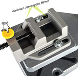 AMYAMY Aluminum Drill Press Vise (Silver)