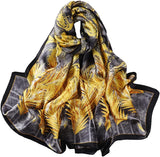 وشاح عصري حريري 100% من ماينيي، وشاح بملمس حريري، وشاح طويل خفيف الوزن، اوشحة للنساء واقية من الشمس