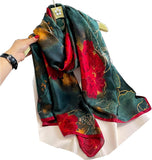 وشاح حريمي حريري الملمس وعصري وطويل وخفيف الوزن من واي إم إكس إتش إتش بي، شال للوقاية من الشمس