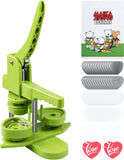 Happizza Button Maker Machine 58mm - (3rd Gen) Installation-Free 58mm(2.25in) DIY Pin Badge Button Maker Press Machine Badge Punch Press with Free 100pcs Button Parts&Pictures&Circle Cutter&Magic Book