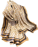 وشاح ساتان عصري وطويل وخفيف الوزن بتصميم رائج مصنوع من حرير ملبيري 100% للنساء من نيويرير