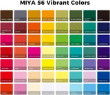 ARTFLY MIYA Gouache Paint Set, 56 Colors x 30ml Jelly Cup Design in a Carrying Case, Non Toxic Gouache Paint Perfect for Artists, Students, Gouache Opaque Painting