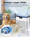 Air Purifiers for Home Large Room 2000 Ft² with Washable Filters, Fragrance Sponge, MOOKA H13 HEPA Filter Pet Air Purifier for Bedroom, Air Cleaner for Smoke Dust Pollen Pets Hair Odor, KJ190L White
