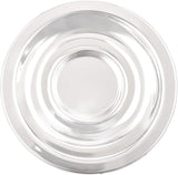 Soleter Tea and Coffee Glass Cups with Iron Holder and Saucers| British Tea Cups | Set of 6 (Silver)