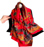 وشاح حريمي حريري الملمس وعصري وطويل وخفيف الوزن من واي إم إكس إتش إتش بي، شال للوقاية من الشمس