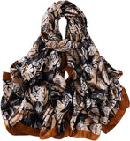 وشاح عصري حريري 100% من ماينيي، وشاح بملمس حريري، وشاح طويل خفيف الوزن، اوشحة للنساء واقية من الشمس