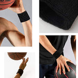 سيوسى 12 قطعة من اساور المعصم الرياضية، سوار رياضي مرن من القطن، جيد لكرة السلة والجري والرياضة وصالة الالعاب الرياضية والتنس (متعدد الالوان) 8 × 8 سم