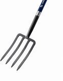 MUJO 4-Tine Spading Digging Fork, Garden Digging Spading Fork Forged Steel with D-Grip Handle 41“