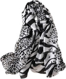 وشاح حريري من واي ام اكس اتش اتش بي، مصنوع من حرير التوت، وشاح شال لف طويل خفيف الوزن …