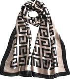 وشاح مصنوع للنساء، وشاح وشال انيق ناعم وخفيف الوزن بلون واحد من فينيزو لجميع المواسم