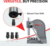 CXRCY Arbor Press 1 Ton Round Ram, Cast Iron Heavy duty Upgraded Manual Arbor Press 1 Ton, 5.5" Maximum Height, Desktop Arbor Press, Metal Punch Press Machine for Stamping Bending Forming Stretching