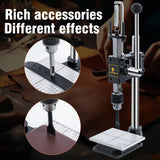 CXRCY Leather Hole Puncher Leather Press,Manual Leather Hole Punch Set for Leatherworking DIY Craft-Leather Hole Punching,Setting Rivets,Button Snaps with 13pcs Punches, PP & Aluminum Plate