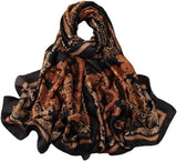 وشاح حريمي حريري الملمس وعصري وطويل وخفيف الوزن من واي إم إكس إتش إتش بي، شال للوقاية من الشمس