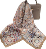 وشاح عصري حريري 100% من ماينيي، وشاح بملمس حريري، وشاح طويل خفيف الوزن، اوشحة للنساء واقية من الشمس