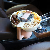 MEETI Snack Bowl for Stanley Cup, Reusable Snack Ring Compatible with Stanley Quencher H2.0 30OZ / 40OZ Tumbler with Handle, Stanley Cup Accessories, Snack Bowl (Cream, 40OZ)