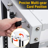 Flip Top Benchtop Machine Table with Rollers for Bolt Two Machines, 24.8”x 20” Flip Top Tool Stand with 4 Leveling Rubber Pad, Flipping Stand Adjustable Height Workbench Holds 400 LBS