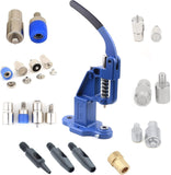 Leather Hand Press Machine kit for Setting Rivets, Eyelets and snap Buttons