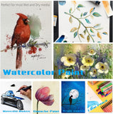 AOOK A3 Watercolor Paper Pad, Watercolor painting paper, 11.69X16.53 "(140lb/300GSM) 20 sheet mixed paper mat, top packaging, fine texture, suitable for watercolor, watercolor, and acrylic art mats. (1PCS)
