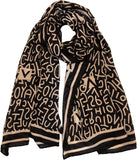 وشاح مصنوع للنساء، وشاح وشال انيق ناعم وخفيف الوزن بلون واحد من فينيزو لجميع المواسم