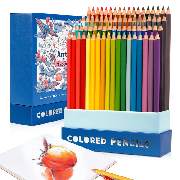 Aibelle 48/72/120/150/180 Professional Oil Color Pencil Soft Wood  Watercolor Colored Pencils Set Drawing School Art Supplies