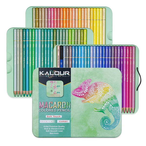 72 Colors Professional Colored Pencils,Artists Soft Core with Vibrant –  AOOKMIYA