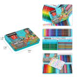 72 lápis coloridos a óleo profissional, lápis do artista ajustados para colorir livros prêmio artista série macia chumbo para desenhar
